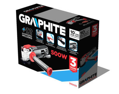 GRAPHITE  59G025  Multifunkčné náradie 500 W, rýchlosť oscilácie 8000-16000 ot/min, kufrík