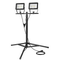 NEO  99-062 Dvojitý reflektor 2x50W SMD LED 9000 lm na statíve 1,8m