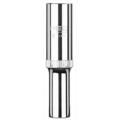 NEO  08-239  Gola hlavica predĺžená 1/4", 6 mm