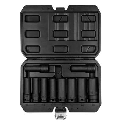 NEO  12-107  Sada nástrčných kľúčov 1/2", 10-24 mm, 10 diel