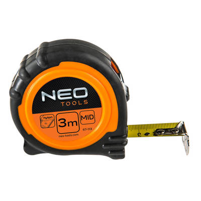 NEO  67-113  Zvinovací meter, ocel 3 m x 19 mm s magnetom