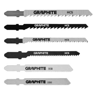 GRAPHITE  57H754  Plátky do priamočiarej pílky, s T stopkou, 6 ks sada