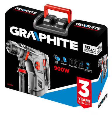 GRAPHITE  58G858  Kladivo vŕtacie SDS + 900W, BMC