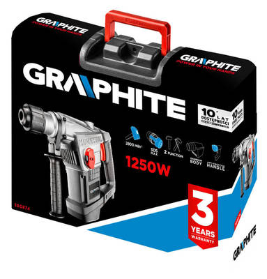 GRAPHITE  58G874  Kladivo 1250W SDS Max, puzdro