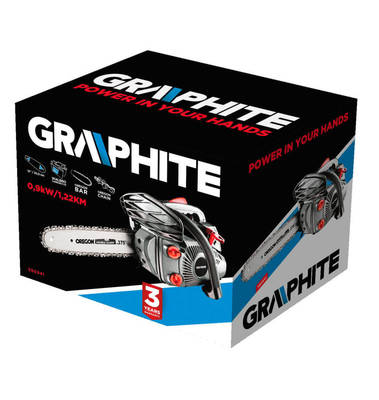 GRAPHITE  58G941  Benzínová reťazová píla 900W, vodiace lišty 12 "(305 mm)