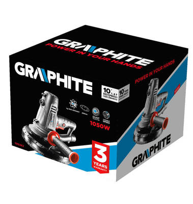 GRAPHITE  59G262  Brúska na sadrokartónové dosky  1050W, 225 mm systém pre odsávanie prachu