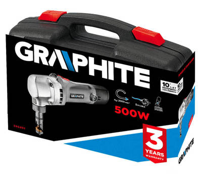 GRAPHITE  59G401  Nožnice na plech  500W, kufor