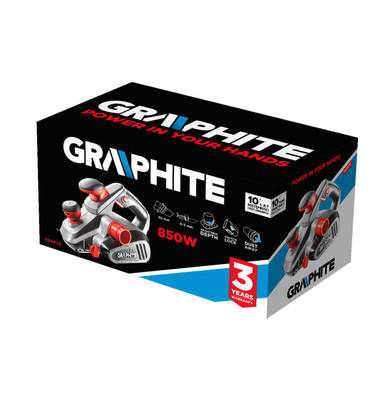 GRAPHITE  59G678  Hoblík 850W, 0-3 mm hĺbka rezu