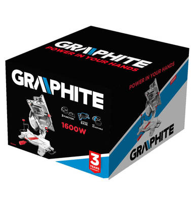 GRAPHITE  59G801  Kombinovaná píla 1600 W, otáčky 4000 min-1, disk 254/30 mm