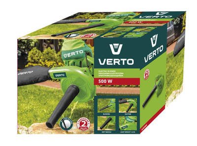 VERTO  52G505  500W elektrické dúchadlo, výnos 2,2 m3/min