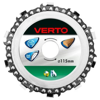 VERTO  61H196  Reťazový kotúč na drevo 115 x 22,2 mm