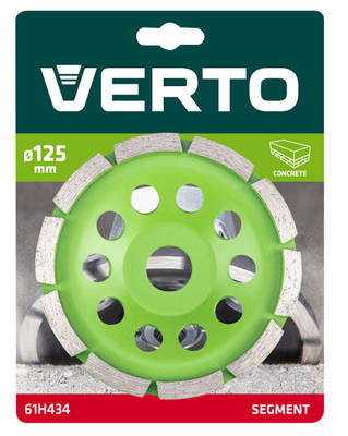 VERTO  61H434  Diamond grinding disc 125 x 22.2x 5 mm single segment