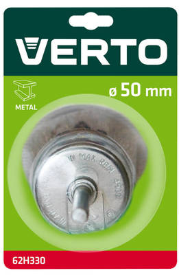 VERTO  62H330  Hrncová kefa s stopkou, 50 mm