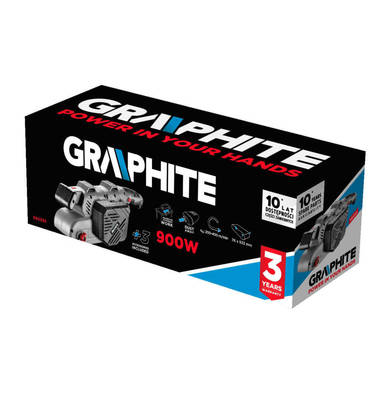 GRAPHITE  59G395  Pásová brúska 900W, rýchlosť 200-400m / min, brúsny pás 76x533mm