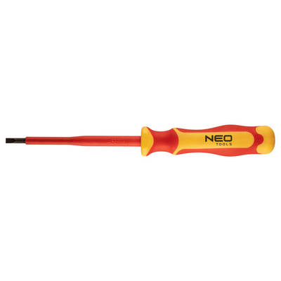 NEO  04-132 Skrutkovač s drážkou VDE 0,8 * 4 * 100, oceľ S2, 1000 V